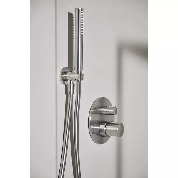 Cot de iesire dus cu suport Ideal Standard Multisuite argintiu Silver Storm [3]