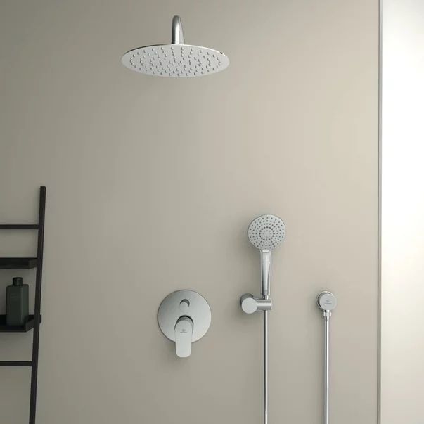 Sisteme de dus - Cot conector de dus FixFit Ideal Standard crom lucios IdealRain Round