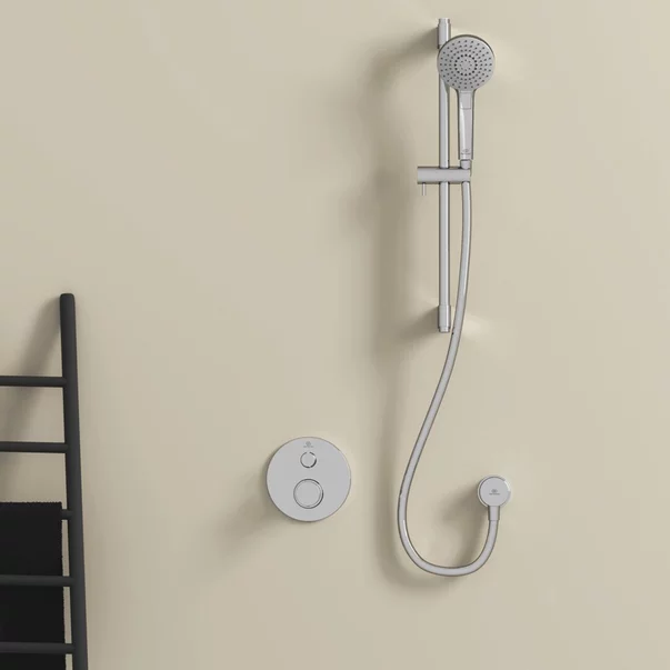 Cot conector de dus FixFit Ideal Standard crom lucios IdealRain Round [3]