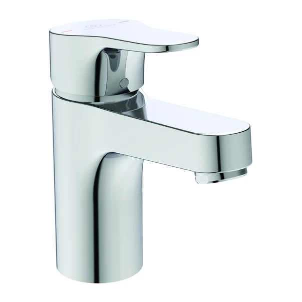Baterii baie - Baterie lavoar Ideal Standard Cerabase H80 crom lucios cu ventil Pop-Up metalic