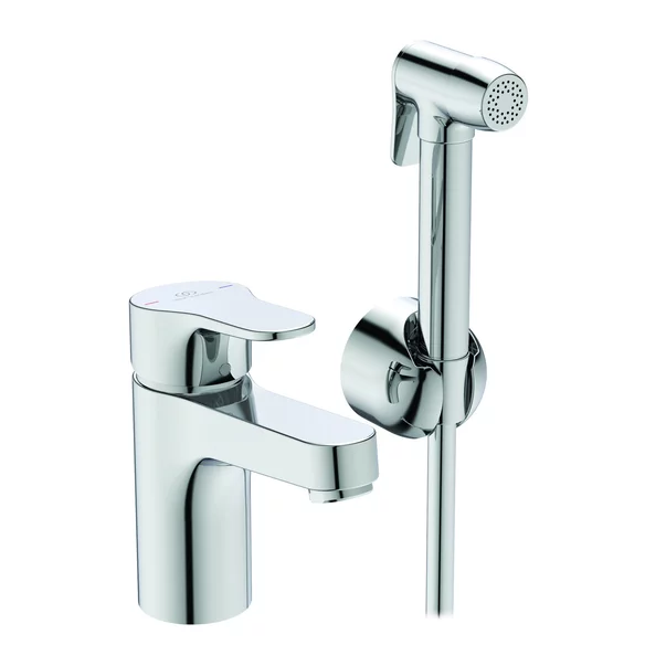 Baterii baie - Baterie lavoar Ideal Standard Cerabase H80 crom lucios cu dus igiena intima