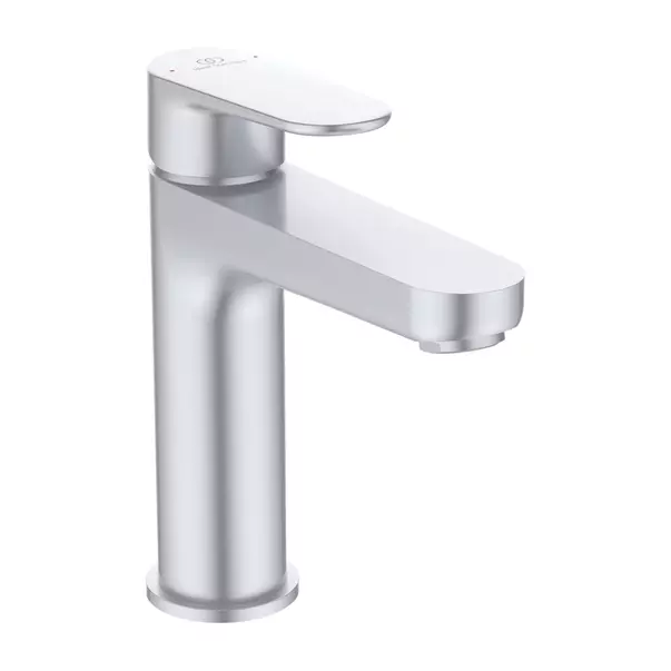 Baterii baie - Baterie lavoar Ideal Standard Cerafine O argintiu mat cu ventil Click-Clack