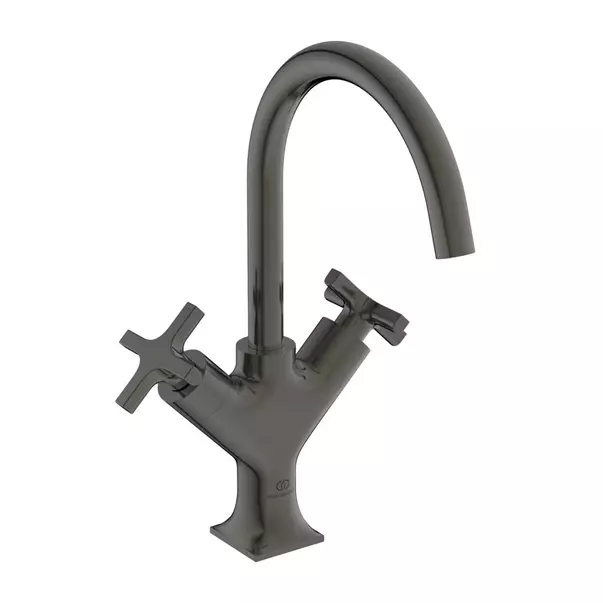 Baterii baie - Baterie lavoar Ideal Standard Atelier Joy Neo gri Magnetic Grey cu ventil dubla comanda