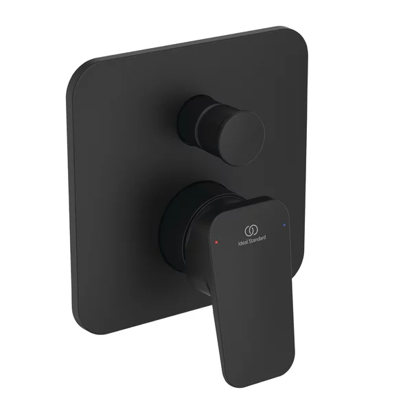 Baterii cada - Baterie cada - dus Ideal Standard Ceraplan negru mat cu corp ingropat