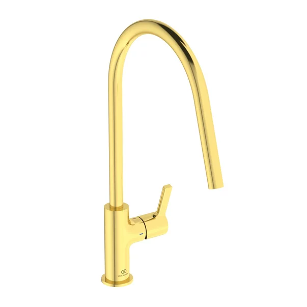 Bucatarie - Baterie bucatarie Ideal Standard Gusto 226 cu pipa rotativa auriu periat
