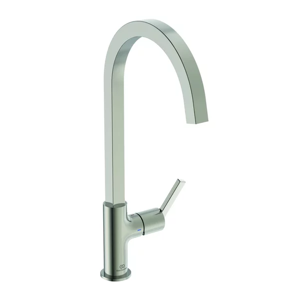 Bucatarie - Baterie bucatarie Ideal Standard Gusto Square 306 argintiu Silver Storm