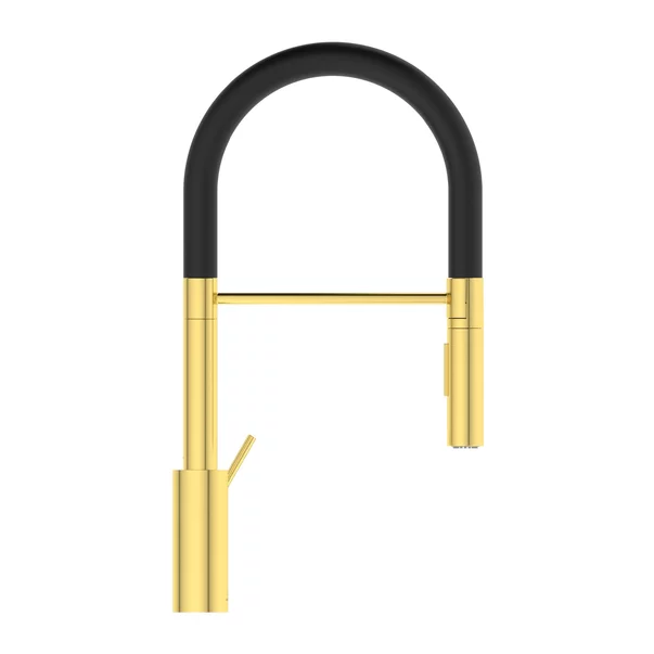 Baterie bucatarie cu pipa flexibila semi-profesionala Ideal Standard Gusto 142 auriu - negru [2]