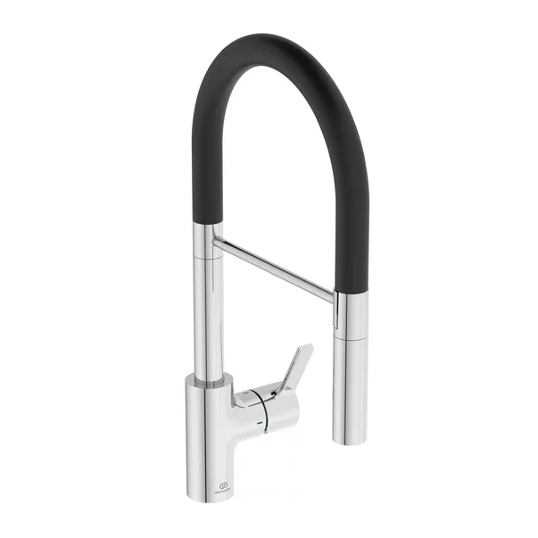 Bucatarie - Baterie bucatarie cu pipa flexibila semi-profesionala Ideal Standard Gusto 142 crom - negru