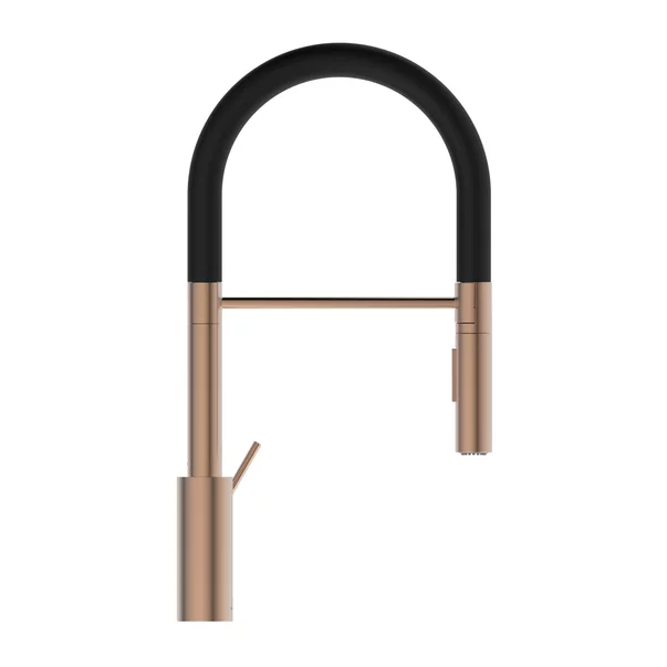 Baterie bucatarie cu pipa flexibila semi-profesionala Ideal Standard Gusto 142 cupru - negru [2]