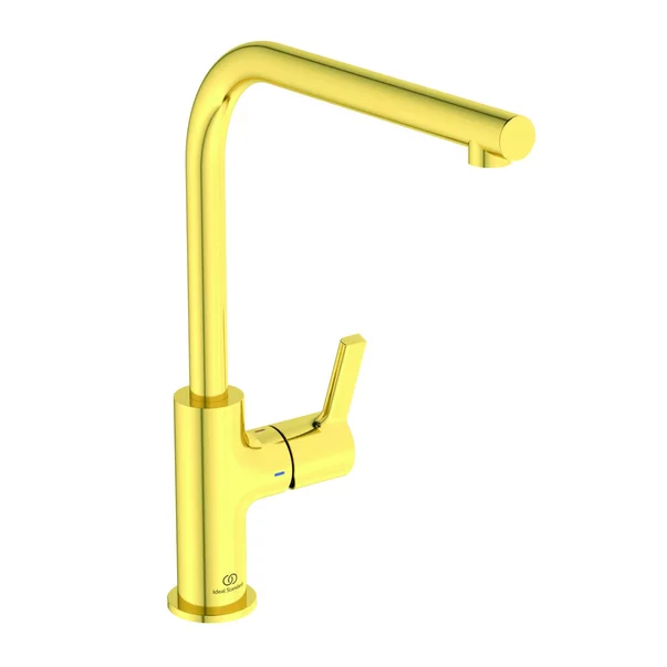 Bucatarie - Baterie bucatarie Ideal Standard Gusto 303 pipa rotativa auriu periat