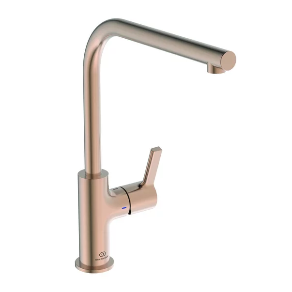 Bucatarie - Baterie bucatarie Ideal Standard Gusto 303 pipa rotativa cupru Sunset Rose