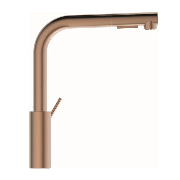 Baterie bucatarie cu dus extactibil Ideal Standard Gusto 295 cupru Sunset Rose 2 tipuri de jet [2]