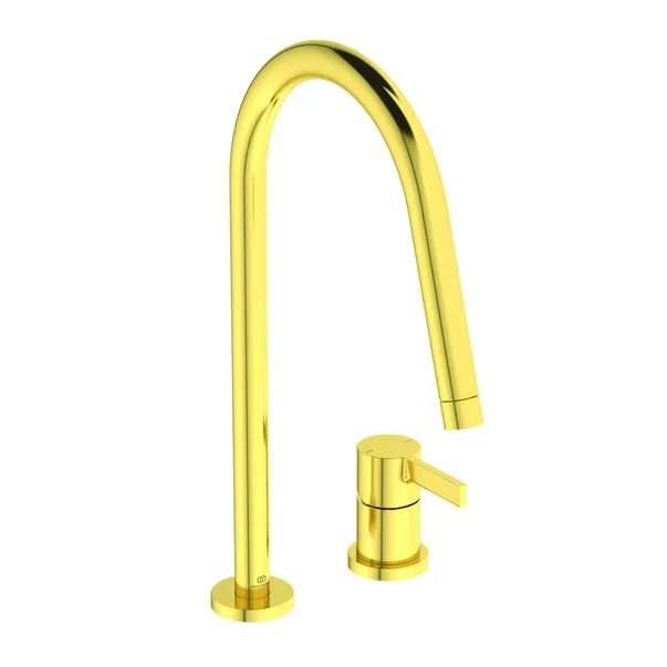 Bucatarie - Baterie bucatarie Ideal Standard Gusto 218 auriu periat 2 elemente
