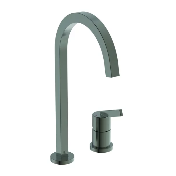 Bucatarie - Baterie bucatarie Ideal Standard Gusto Square 217 gri Magnetic Grey 2 elemente
