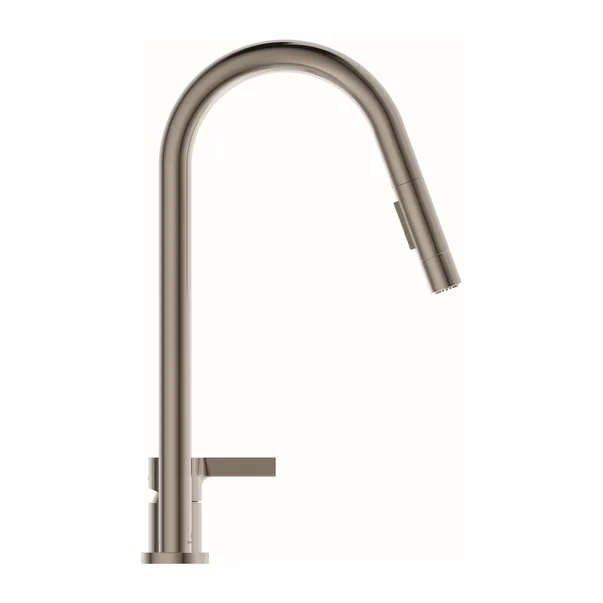 Baterie bucatarie cu dus extactibil Ideal Standard Gusto 242 argintiu Silver Storm 2 tipuri de jet [2]
