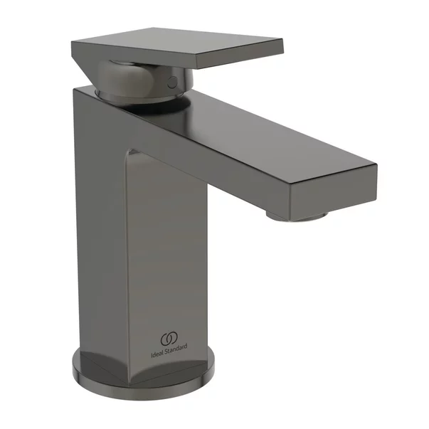 Baterii baie - Baterie lavoar Ideal Standard Atelier Extra gri Magnetic Grey cu ventil Pop-Up metalic