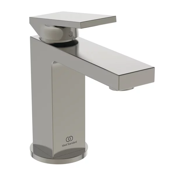Baterii baie - Baterie lavoar Ideal Standard Atelier Extra argintiu Silver Storm cu ventil Pop-Up metalic