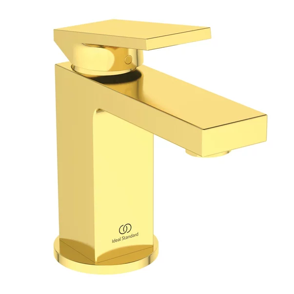 Baterii baie - Baterie lavoar Ideal Standard Atelier Extra Piccolo auriu periat cu ventil Pop-Up metalic