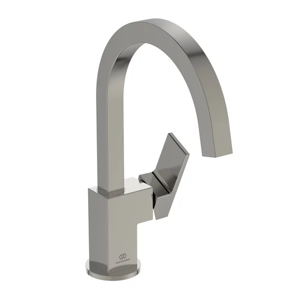 Baterii baie - Baterie lavoar Ideal Standard Atelier Extra pipa rotativa argintiu Silver Storm