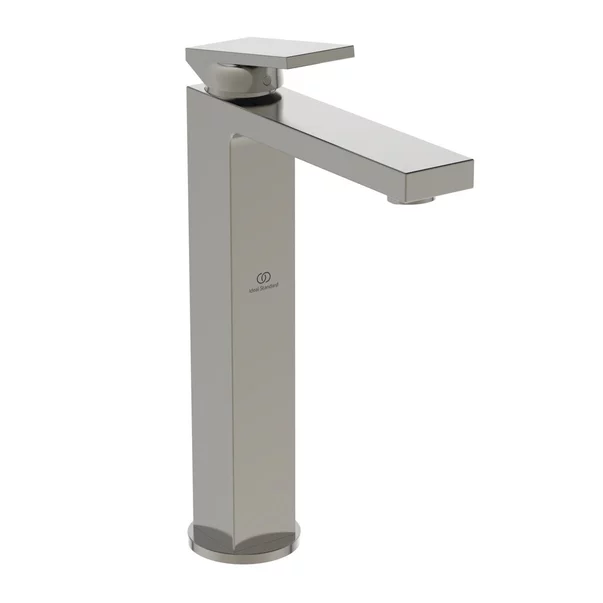 Baterii lavoar - Baterie lavoar inalta Ideal Standard Atelier Extra argintiu Silver Storm cu ventil Pop-Up