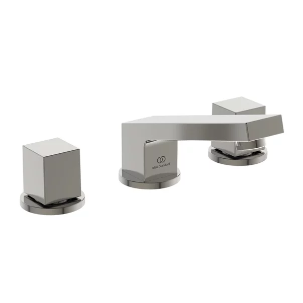 Baterii baie - Baterie lavoar Ideal Standard Atelier Extra 3 elemente argintiu Silver Storm cu ventil Pop-Up