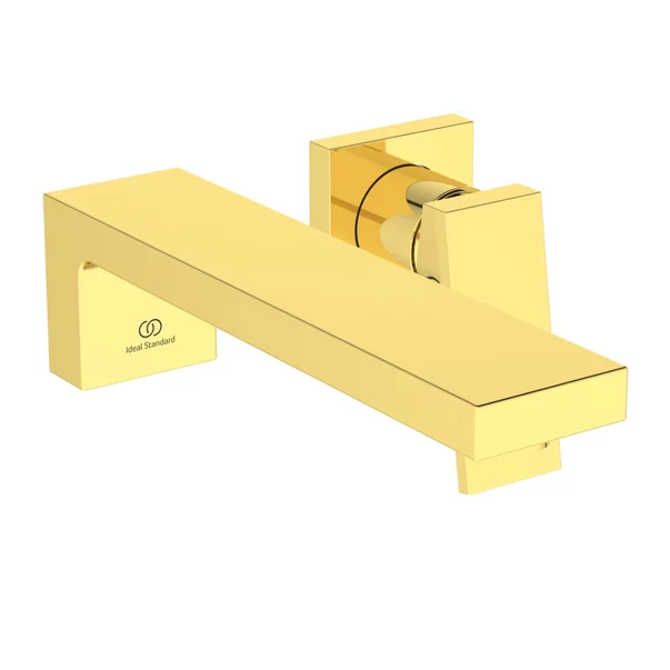 Baterii baie - Baterie lavoar incastrata Ideal Standard Atelier Extra 210 auriu periat fara corp ingropat