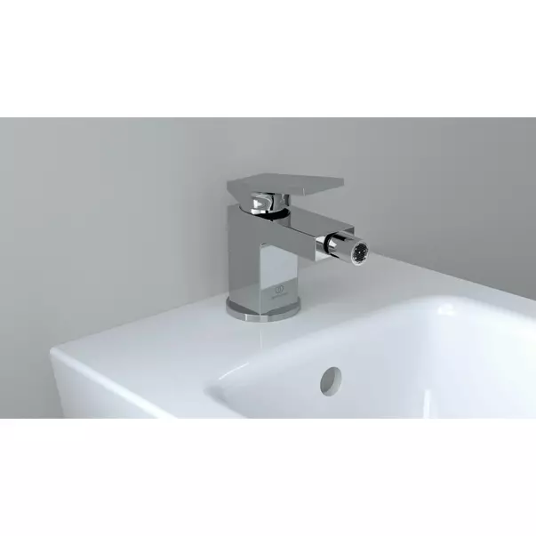 Baterie bideu Ideal Standard Atelier Extra gri Magnetic Grey cu ventil Pop-Up [4]