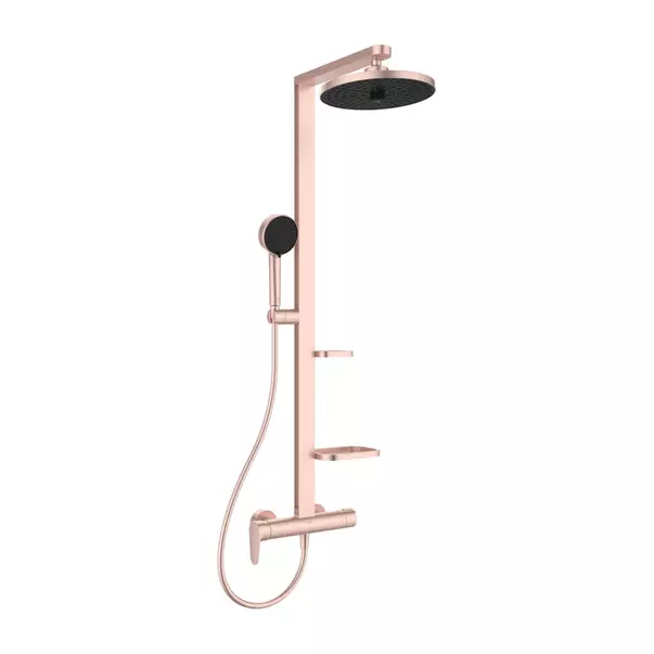 Coloana de dus cu baterie monocomanda rose mat Ideal Standard Alu+ [1]