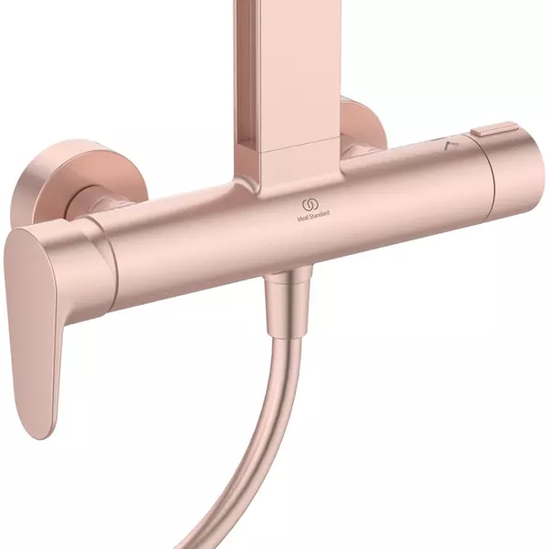 Coloana de dus cu baterie monocomanda rose mat Ideal Standard Alu+ [4]