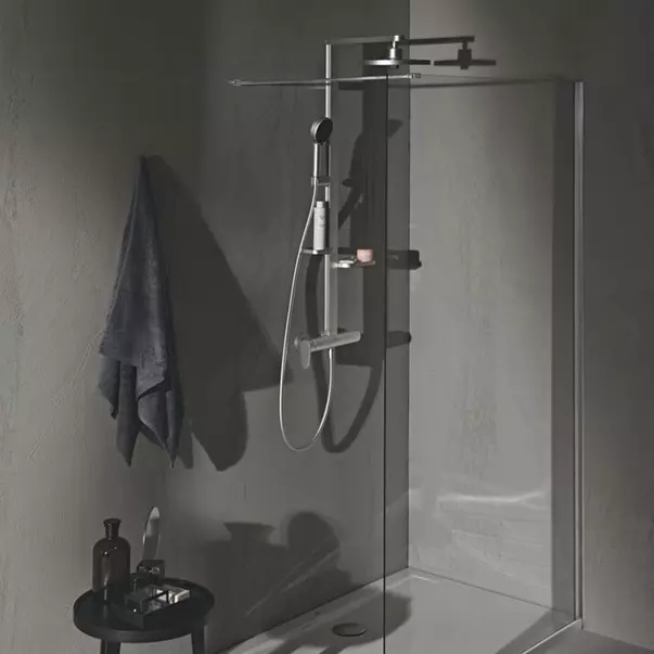 Coloane de dus - Coloana de dus cu baterie monocomanda mat Ideal Standard Alu+