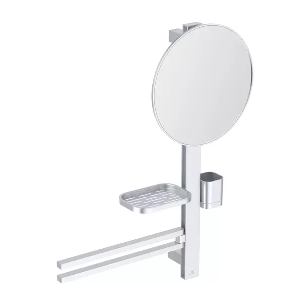 Accesorii lavoar - Set accesorii pentru lavoar Ideal Standard Alu+ argintiu mat 70 cm din aluminiu