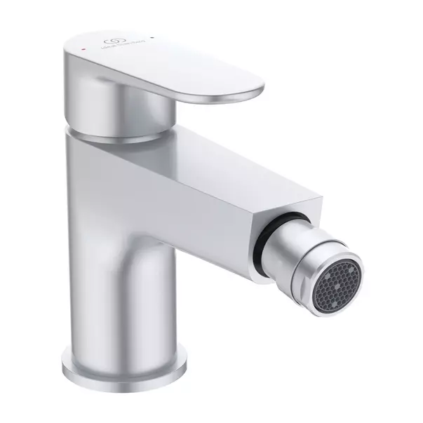 Baterii bideu si dus igienic - Baterie bideu Ideal Standard Cerafine O argintiu mat cu ventil Click-Clack
