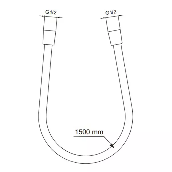 Furtun de dus negru Ideal Standard IdealRain 150 cm [3]