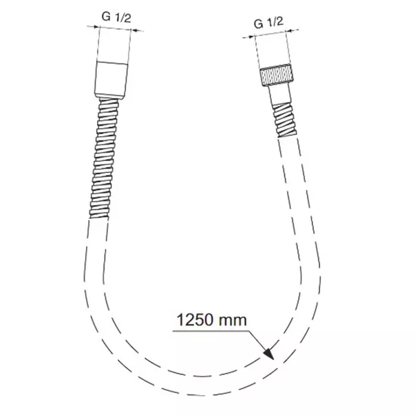 Furtun de dus Ideal Standard IdealRain MetalFlex 125 cm [3]