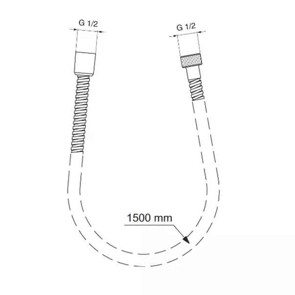 Furtun de dus Ideal Standard IdealRain MetalFlex 150 cm [2]