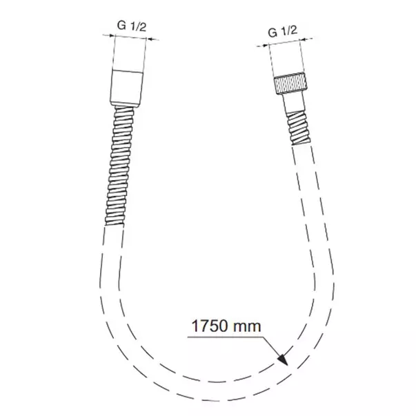 Furtun de dus Ideal Standard IdealRain MetalFlex 175 cm [2]