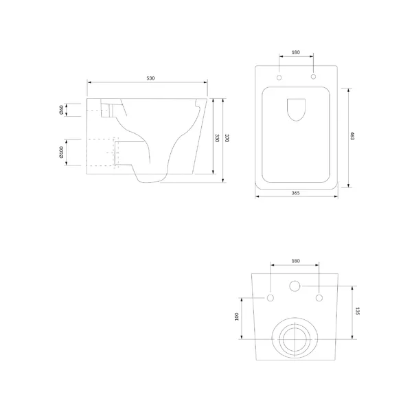 Vas WC suspendat rimless cu capac softclose Omnires Boston alb [4]