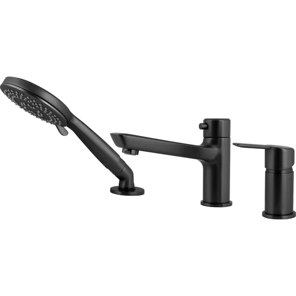 Baterie cada - dus negru Deante Arnika cu set de dus [1]