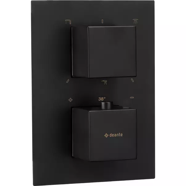 Corp incastrat pentru baterie dus Deante Box negru [1]