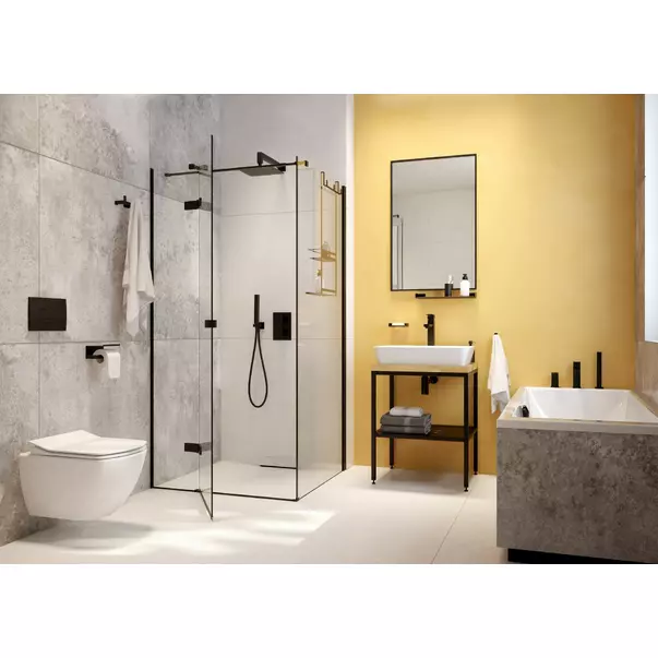 Sistem de dus incastrat Deante Box negru mat cu termostat [2]