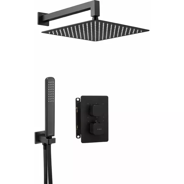 Sistem de dus incastrat Deante Box negru mat [1]