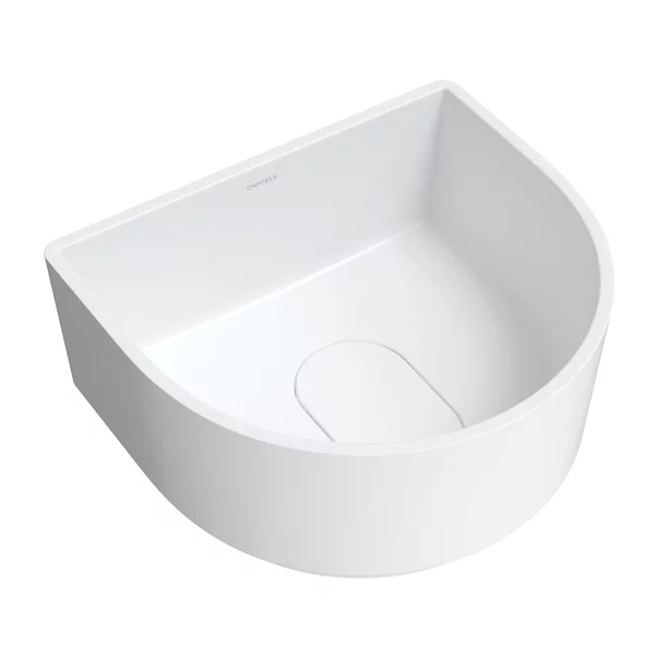 Lavoar pe blat Omnires Cadence M+ alb mat 42 cm [2]