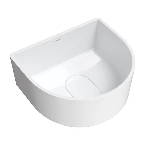 Lavoar pe blat Omnires Cadence M+ alb 42 cm [1]