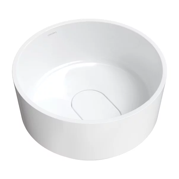 Obiecte Sanitare - Lavoar pe blat Omnires Cadence M+ alb