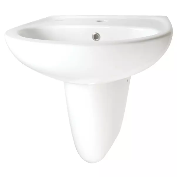 Piedestale - Semi-piedestal penru lavoar din ceramica Deante Jasmin alb