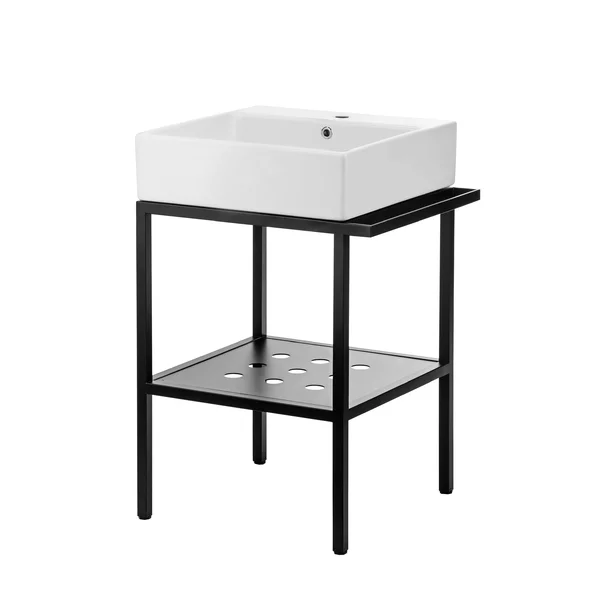 Set dulap baza+lavoar negru mat Deante Temisto 50x66.5x70 cm [1]