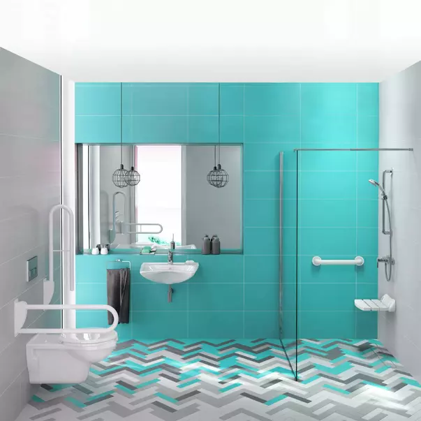 Set vas WC suspendat Deante Vital alb cu cadru de toaleta si rezervor ascuns [4]