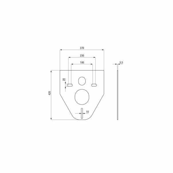Set vas wc suspendat cu capac Deante Hiacynt New rimless, rezervor incastrat si clapeta actionare Slim titan [2]