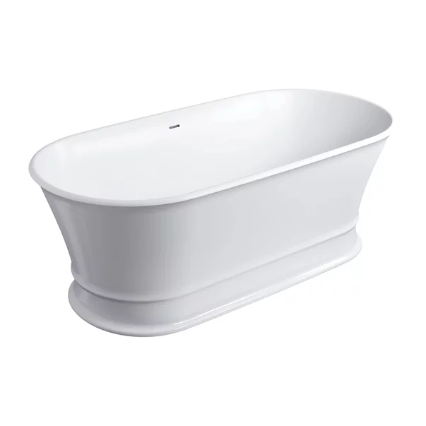 Cazi baie - Cada freestanding compozit Omnires Classica M+ finisaj alb lucios 170x84 cm
