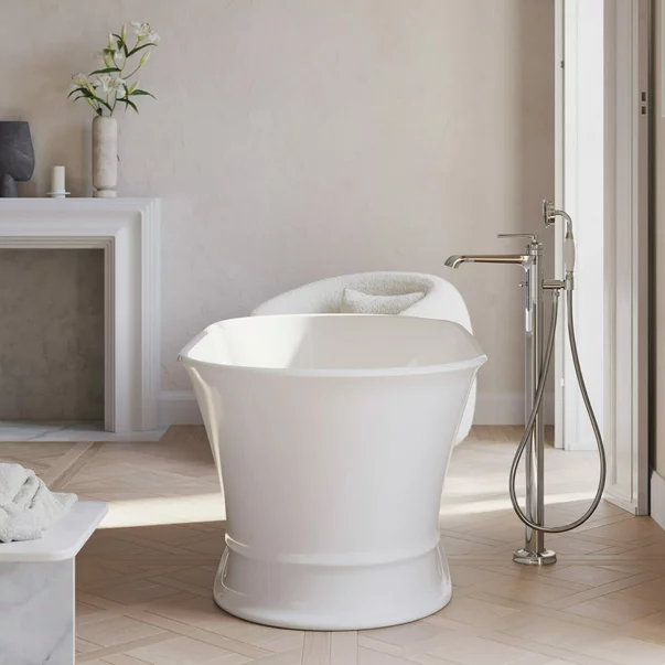 Cada freestanding Omnires Classica M+ alb  160x79 cm [3]
